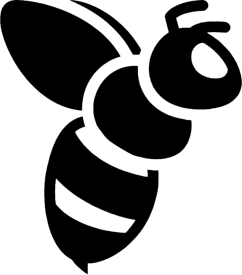 Logo de l'entreprise O Miel représentant une abeille dans un style simple
